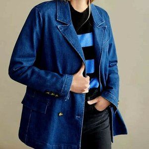 Anthropologie by Pilcro Denim Blazer Small